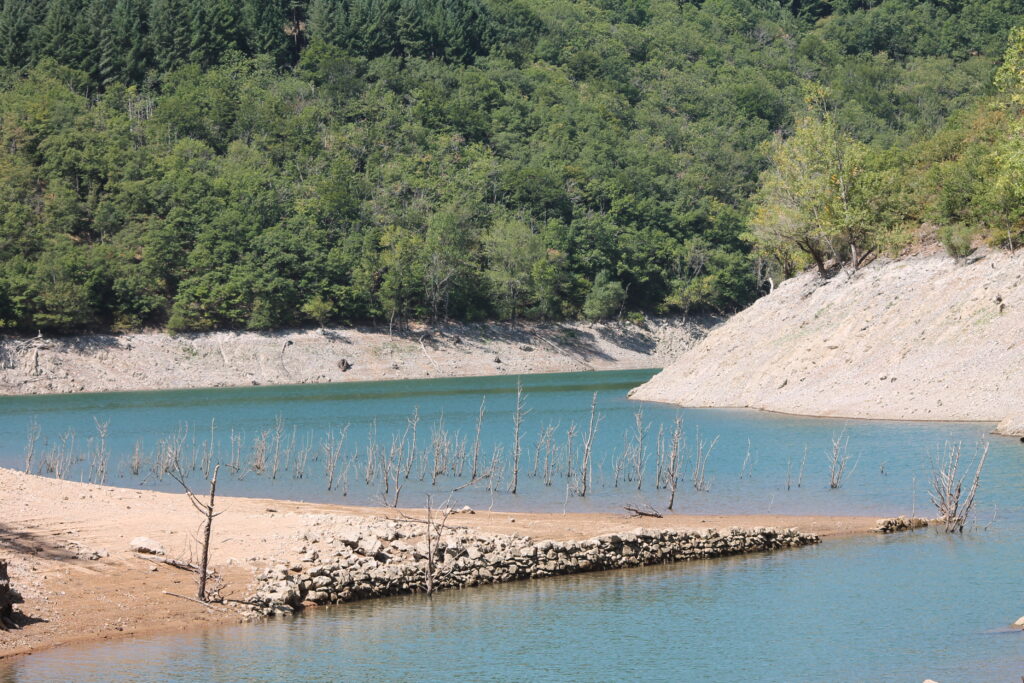 Lac d'Avène à proximité de l'auberge de Lascours